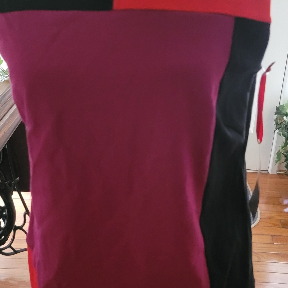 NWT Ruby Road 60's Mod Inspired Color Block Zip Up Jacket Tank Set Twee Spring - Picture 5 of 7